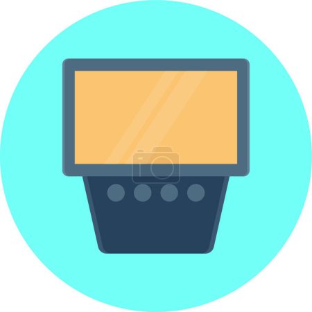 Illustration for Lens web icon, vector illustration - Royalty Free Image