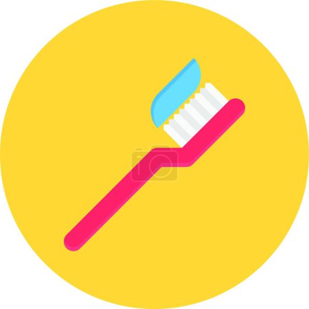 Illustration for "cleaning tooth "  icon vector illustration - Royalty Free Image