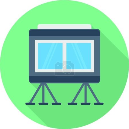 Illustration for Observatory  icon vector illustration - Royalty Free Image