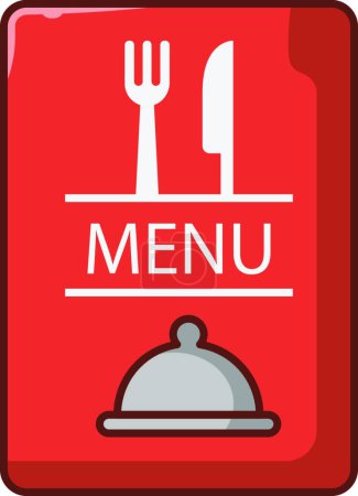 Ilustración de "menú "icono vector ilustración - Imagen libre de derechos