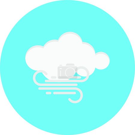 Ilustración de "nube "icono web vector ilustración - Imagen libre de derechos