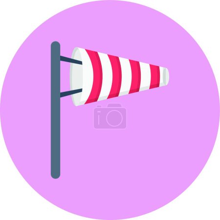 Illustration for Wind flag icon vector illustration - Royalty Free Image