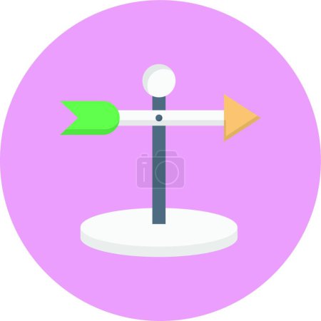 Ilustración de "flecha de dirección "icono ilustración vector - Imagen libre de derechos