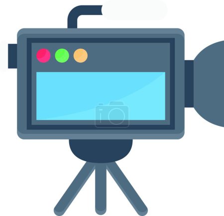 Ilustración de "cámara de grabación "icono web vector ilustración - Imagen libre de derechos