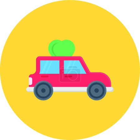 Illustration for Car  web icon vector illustration - Royalty Free Image