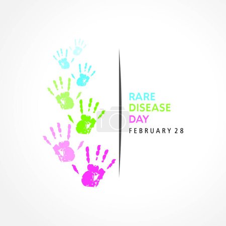 Illustration for "Rare Disease Day observed on February 28" - Royalty Free Image