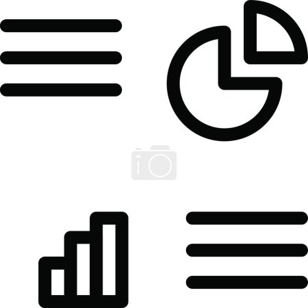 Ilustración de Negocio gráfico icono web vector ilustración - Imagen libre de derechos