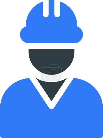 Illustration for "engineer " web icon vector illustration - Royalty Free Image