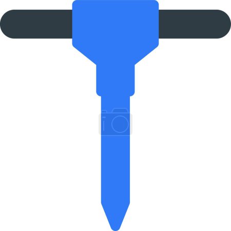 Illustration for Drill icon, web simple illustration - Royalty Free Image