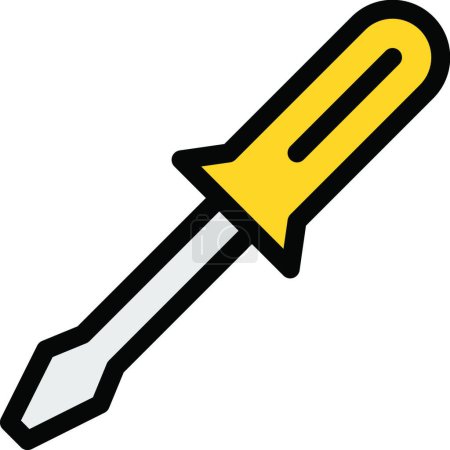 Illustration for Screwdriver icon, web simple illustration - Royalty Free Image
