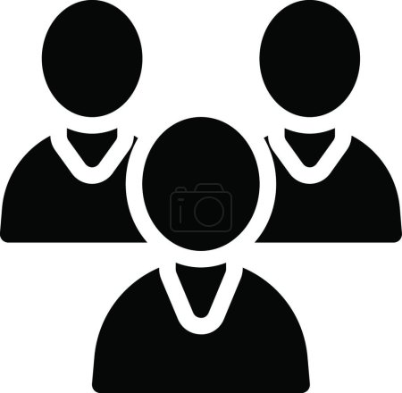 Illustration for "teamwork" web icon vector illustration - Royalty Free Image