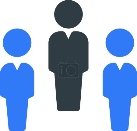 Téléchargez les illustrations : " business team "illustration vectorielle icône web - en licence libre de droit