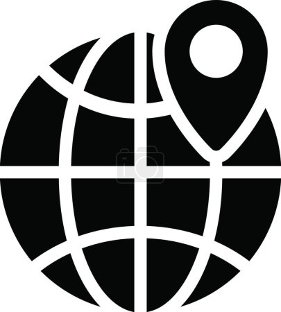 Illustration for Globe  web icon vector illustration - Royalty Free Image