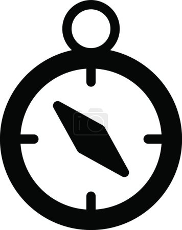 Ilustración de "brújula "icono vector ilustración - Imagen libre de derechos