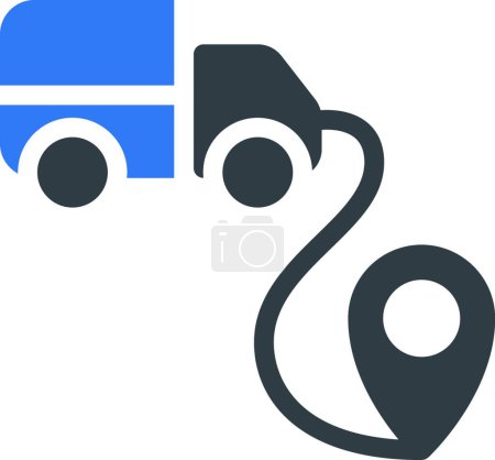Ilustración de "entrega "ilustración del vector icono web - Imagen libre de derechos