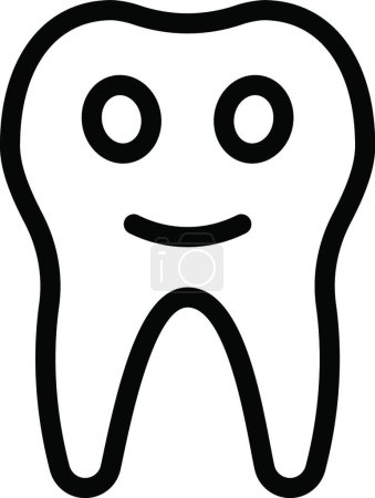 Ilustración de Icono del diente vector ilustración - Imagen libre de derechos