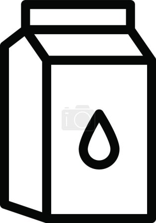 Ilustración de Caja de bebidas icono vector ilustración - Imagen libre de derechos