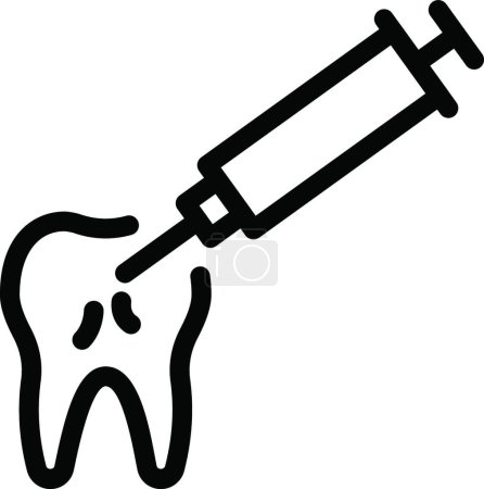 Illustration for Dentistry  web icon vector illustration - Royalty Free Image