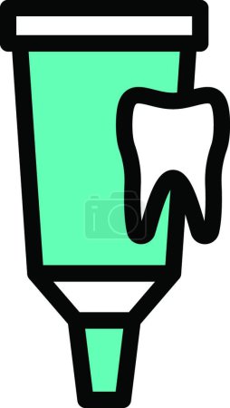 Illustration for Oral care dentistry  web icon vector illustration - Royalty Free Image