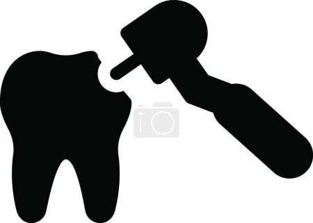 Illustration for Dentistry  web icon vector illustration - Royalty Free Image