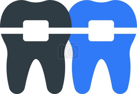 Illustration for Oral care  web icon vector illustration - Royalty Free Image