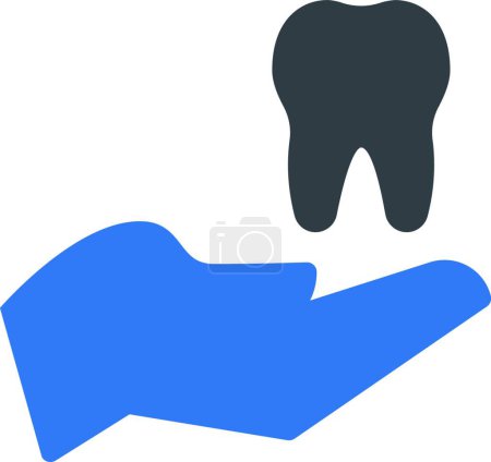 Illustration for Dental care   web icon vector illustration - Royalty Free Image