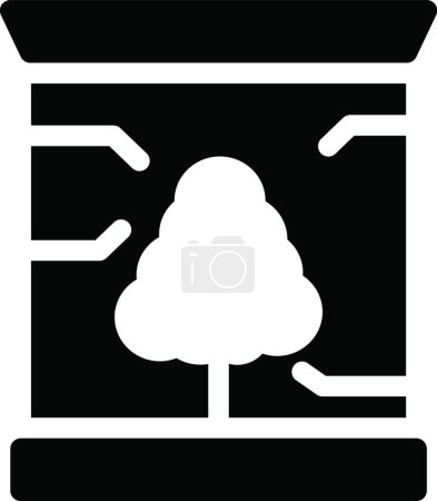 Ilustración de Icono del árbol, ilustración del vector - Imagen libre de derechos