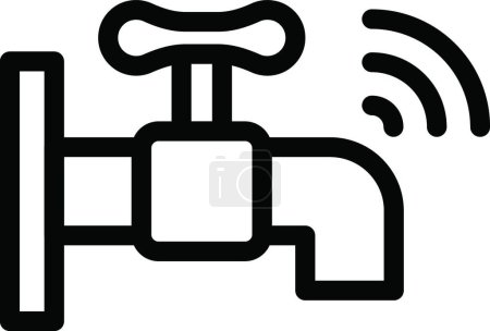 Illustration for "wireless " icon, graphic vector illustration - Royalty Free Image