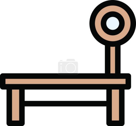 Illustration for Barbell icon vector illustration - Royalty Free Image