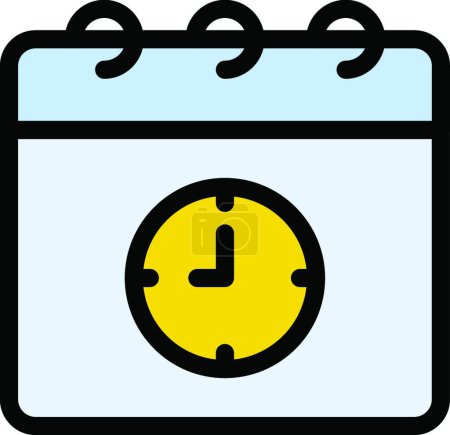 Illustration for "schedule " web icon vector illustration - Royalty Free Image