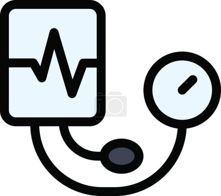 Ilustración de "presión arterial "icono vector ilustración - Imagen libre de derechos