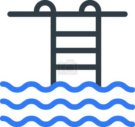 Illustration for Pool icon vector illustration - Royalty Free Image