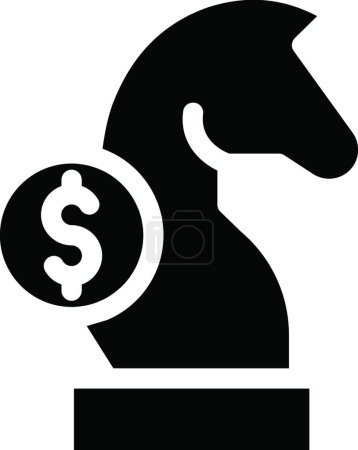 Ilustración de Icono de ajedrez vector ilustración - Imagen libre de derechos