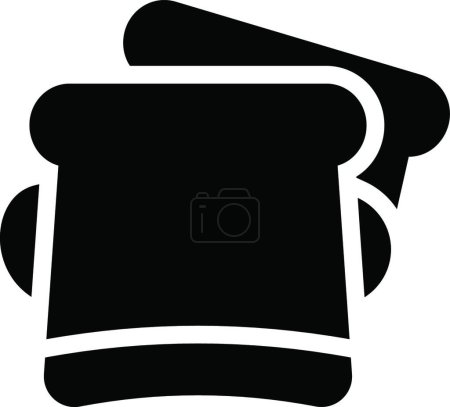 Illustration for Bread web icon vector illustration - Royalty Free Image