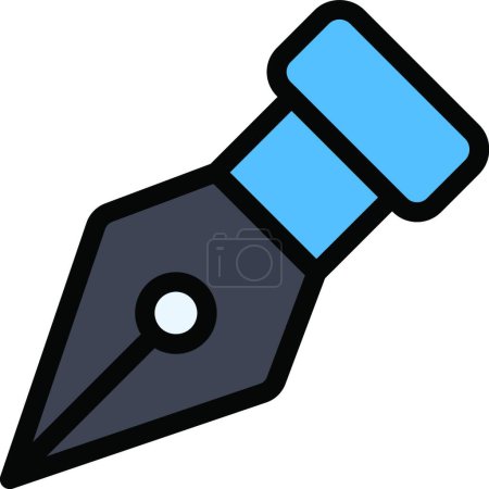 Téléchargez les illustrations : Illustration vectorielle d'icône web stylo - en licence libre de droit