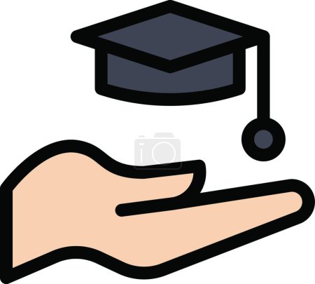 Illustration for Degree icon vector illustration - Royalty Free Image