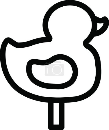 Ilustración de "pato "icono vector ilustración - Imagen libre de derechos