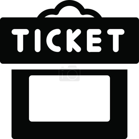Illustration for "ticket " web icon vector illustration - Royalty Free Image