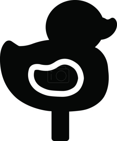 Téléchargez les illustrations : Illustration vectorielle icône canard - en licence libre de droit