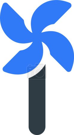 Ilustración de Molino de viento icono web vector ilustración - Imagen libre de derechos