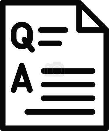Ilustración de "pregunta "icono, ilustración vectorial gráfica - Imagen libre de derechos
