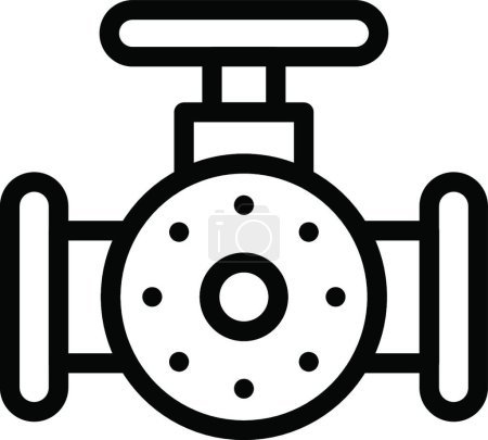 Téléchargez les illustrations : "valve "illustration vectorielle icône web - en licence libre de droit