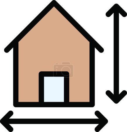 Ilustración de Icono de la casa, ilustración vectorial - Imagen libre de derechos