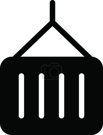 Téléchargez les illustrations : "conteneur "icône, illustration vectorielle graphique - en licence libre de droit