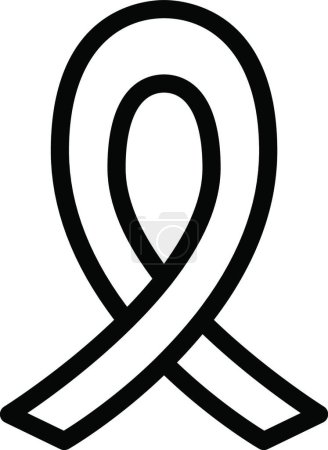 Téléchargez les illustrations : "noeud cancer du sein "icône, illustration vectorielle graphique - en licence libre de droit
