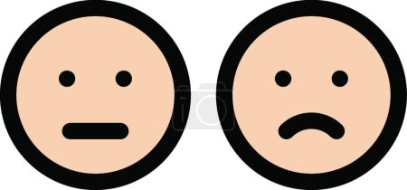 Téléchargez les illustrations : Émotion visage diversité icône, illustration vectorielle - en licence libre de droit