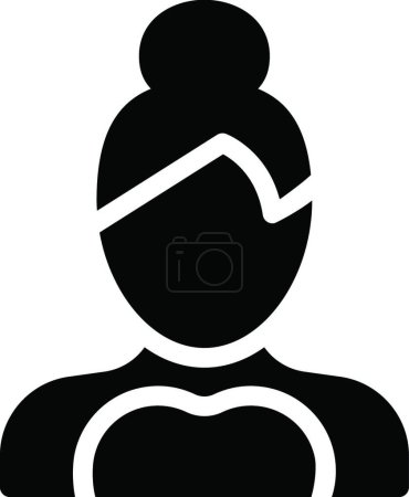 Illustration for Actress icon, graphic vector illustration - Royalty Free Image