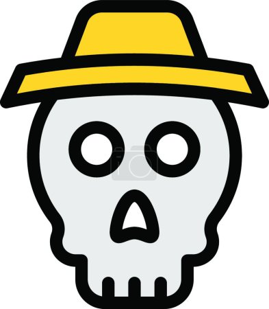 Illustration for Skull icon, graphic vector illustration - Royalty Free Image
