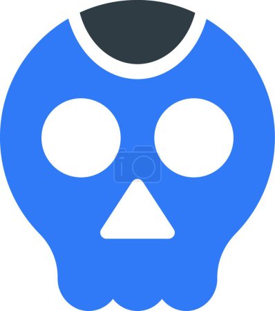 Illustration for Skull icon vector illustration - Royalty Free Image