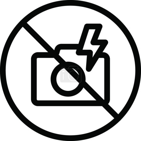 Illustration for "not allowed" icon, graphic vector illustration - Royalty Free Image
